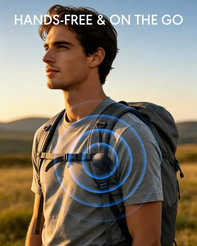 Alt view image 3 of 6 - The Smallest Mini Bluetooth Speaker Wireless, Tiny Speakers with Built in Mic, TWS Portable Speaker for Indoor/Outdoor/Travel/Running/Gifts (Black)