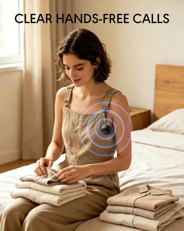 Alt view image 5 of 6 - The Smallest Mini Bluetooth Speaker Wireless, Tiny Speakers with Built in Mic, TWS Portable Speaker for Indoor/Outdoor/Travel/Running/Gifts (Black)
