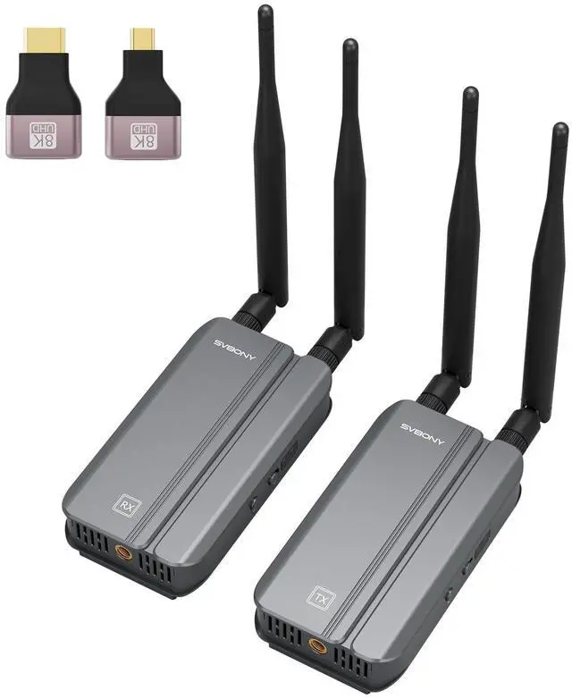 Main image of TransAir3 Wireless HDMI Transmitter & Receiver with IR for Home Use | 1080P 60fps HD Video Output, Plug and Play, 1000FT, 9 Channels 5.8G Auto-Tuning, Dual Hdmi Output & Loop Out