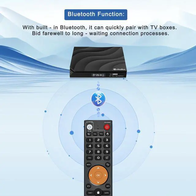 Alt view image 3 of 5 - Replacement Learning Bluetooth Voice Remote Control fit for vSeeBox V3 Plus/Pro V5PRO Models