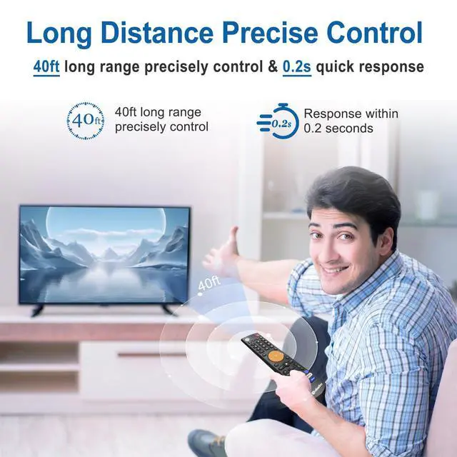 Alt view image 5 of 5 - Replacement Learning Bluetooth Voice Remote Control fit for vSeeBox V3 Plus/Pro V5PRO Models