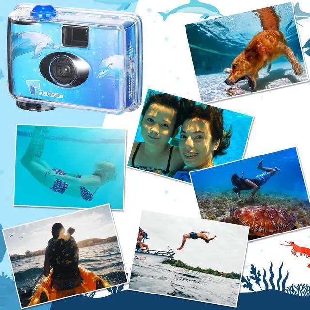 Alt view image 7 of 7 - 3 Pcs Disposable Camera Waterproof Underwater Single Use Film Camera 35 mm for Summer Beach Vacation Camp Snorkeling Trip Adult Teens Gift (Fresh Style)