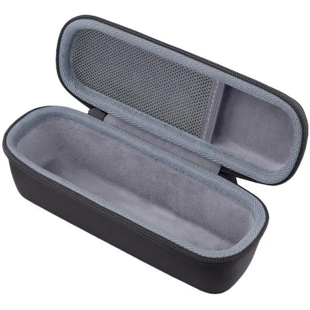 Alt view image 3 of 6 - Hard Case for Anker SoundCore/2/Motion B Outdoor Speaker, Black | Space For Charging Cable, Soft Lining, Durable Zippered Shell, Mesh Pocket, Hard Protective Bag