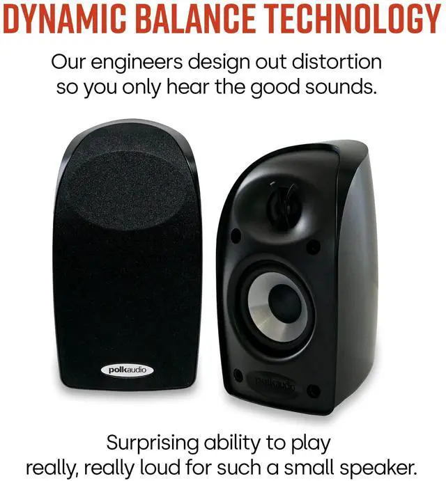 Alt view image 5 of 7 - Blackstone TL1 Satellite Speaker, Compact Size, Single, Black