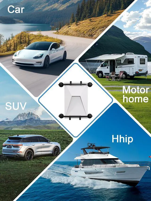 Alt view image 5 of 7 - Starlink Mini/Gen 3 Suction Cup Car Mount,Heavy Duty Roof & Window Vacuum Mount for RV SUV Truck Boat,Adjustable Vehicle Holder for Starlink Gen 3 Internet Dish,Tool-Free Installation-Black