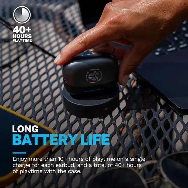 Alt view image 3 of 7 - Epic Pods ANC, True Wireless Earbuds, Active Noise Cancelling, Bluetooth, Black