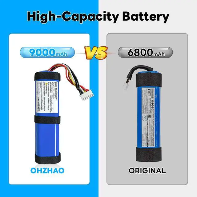 Alt view image 3 of 7 - 9000mAh Replacement Battery Compatible for JBL Xtreme 2 Xtreme 3 Waterproof Bluetooth Speaker (Part No: GSP-2S2P-XT3A) 2025 Upgrade High Capacity 7.4V Battery with Repair ToolsNot for JBL Xtreme 1