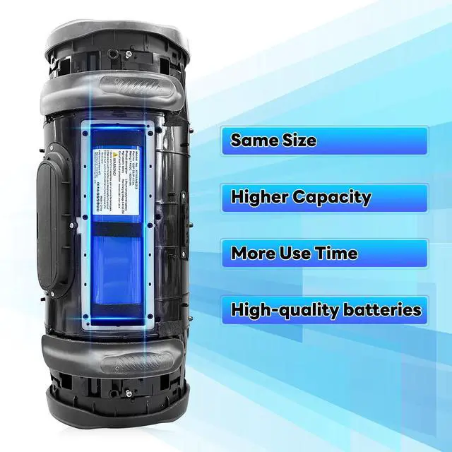 Alt view image 6 of 7 - 9000mAh Replacement Battery Compatible for JBL Xtreme 2 Xtreme 3 Waterproof Bluetooth Speaker (Part No: GSP-2S2P-XT3A) 2025 Upgrade High Capacity 7.4V Battery with Repair ToolsNot for JBL Xtreme 1