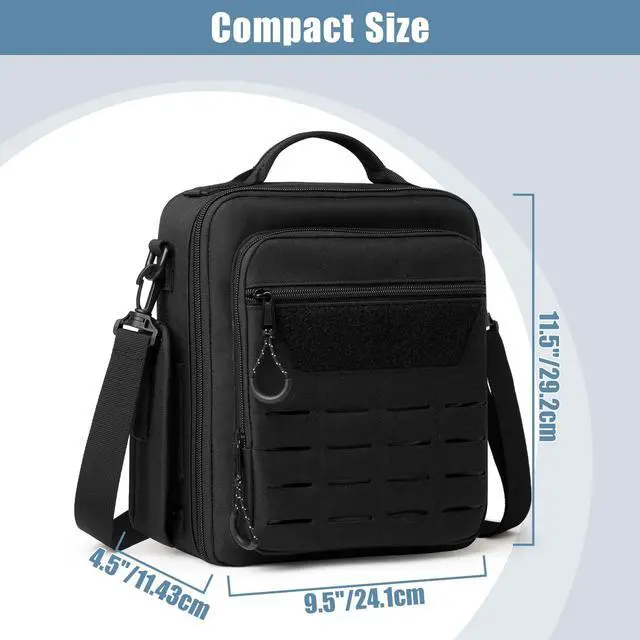 Alt view image 5 of 7 - Pilot Headset Bag, Aviation Headset Case, Bag Only | Pilot Bag with Top handle and Detachable Shoulder Strap for Aviation Headset, Kneeboard, iPad and More, Patent Design