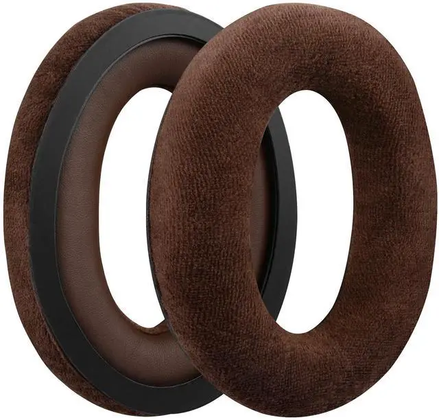 Alt view image 2 of 7 - Comfort Velour Replacement Ear Pads for Sennheiser HD598, HD598SE, HD598CS, HD595, HD599, HD599 SE Headphones Ear Cushions, Repair Parts with Video Guide (Brown)