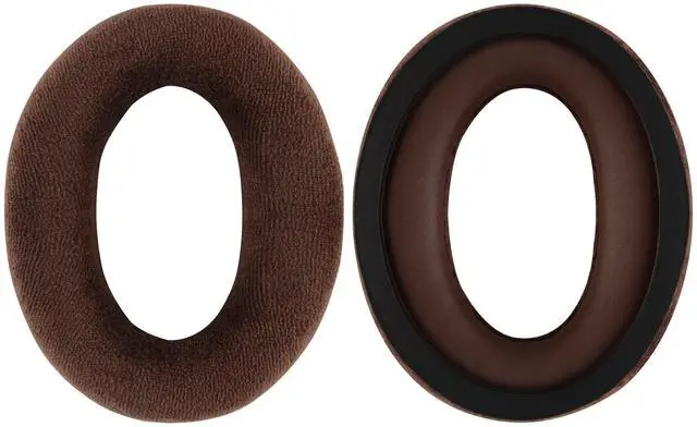 Alt view image 3 of 7 - Comfort Velour Replacement Ear Pads for Sennheiser HD598, HD598SE, HD598CS, HD595, HD599, HD599 SE Headphones Ear Cushions, Repair Parts with Video Guide (Brown)