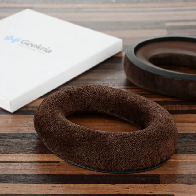 Alt view image 4 of 7 - Comfort Velour Replacement Ear Pads for Sennheiser HD598, HD598SE, HD598CS, HD595, HD599, HD599 SE Headphones Ear Cushions, Repair Parts with Video Guide (Brown)