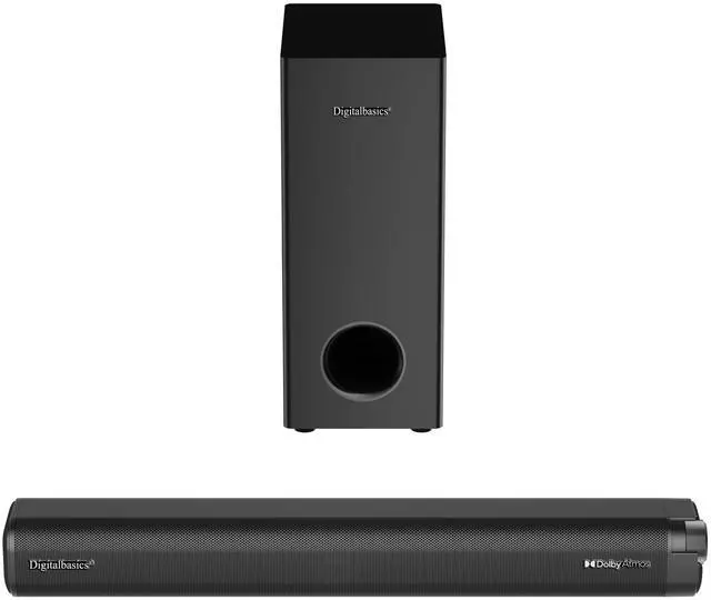 Main image of Dolby Atmos Soundbar for TV with Subwoofer | 120W Home Theater System for Football & Sports, 3D Surround Sound, Deep Bass, Bluetooth 5.3, HDMI ARC/Optical/AUX, Easy Setup