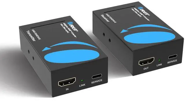 Main image of Fiber Optic HDMI Extender 4K@60Hz 10KM, SFP+, HDR10+, LPCM 7.1CH, HLG | HDMI Over Fiber Optic HDMI 2.0b, HDCP 2.2, 18Gbps, Dolby Vision, DTS-HD Master Audio, OM4 Support