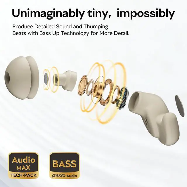Alt view image 7 of 7 - Sleep Earbuds Bluetooth 6.0 Noise Cancelling Headphones for Side Sleepers No Touch Control Tiny Sleeping Ear Buds