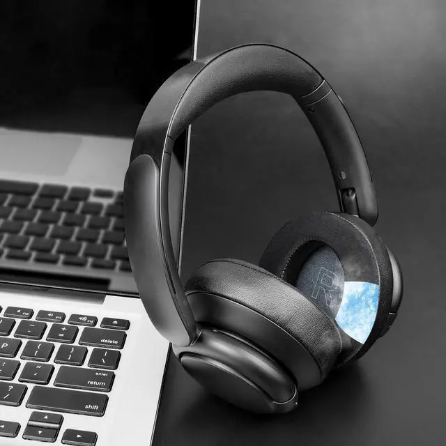 Alt view image 3 of 7 - Cooling Earpads for Anker Q30/Q30i/Q35 Headphones - Black | for Soundcore Life Q30/Q30i/Q35 Headphones