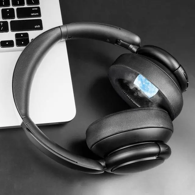Alt view image 7 of 7 - Cooling Earpads for Anker Q30/Q30i/Q35 Headphones - Black | for Soundcore Life Q30/Q30i/Q35 Headphones