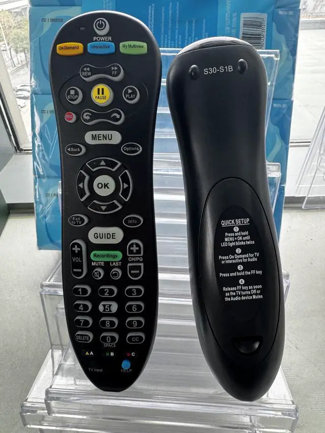 Alt view image 4 of 6 - 2 Pack S30-S1B Remote Control Replacement for AT&T U-Verse Receiver, Backlit, Easy Setup Multi-Function