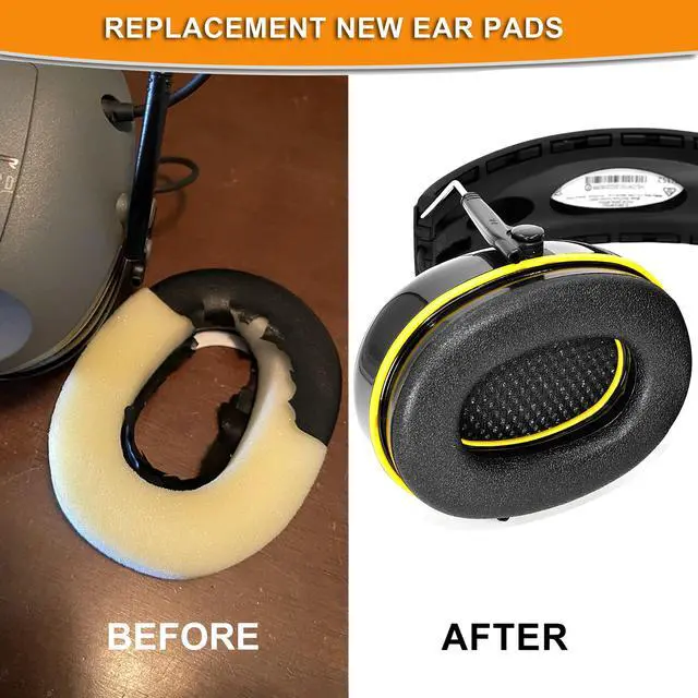 Alt view image 3 of 7 - 4PCS Earpads for 3M WorkTunes(90543, 90544, 90542, 90541) | Also for Peltor Sport(Tactical TAC 100/300/500, 90565, 90566, 97040, 97041, 97042)/ZOHAN(EM033/037/042)/PROHEAR(032/033/037)