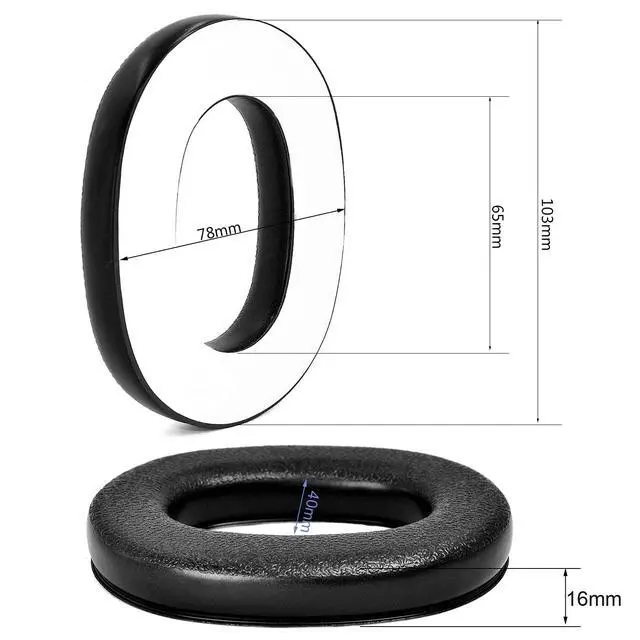 Alt view image 5 of 7 - 4PCS Earpads for 3M WorkTunes(90543, 90544, 90542, 90541) | Also for Peltor Sport(Tactical TAC 100/300/500, 90565, 90566, 97040, 97041, 97042)/ZOHAN(EM033/037/042)/PROHEAR(032/033/037)