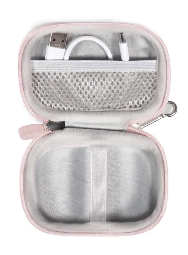 Alt view image 4 of 5 - Case for bmani Earbudswith 48hrs Play Back Sport Earphones with LED Display Over-Ear Buds with Earhooks Built-in Mic Headset for Workout Black (Pink)