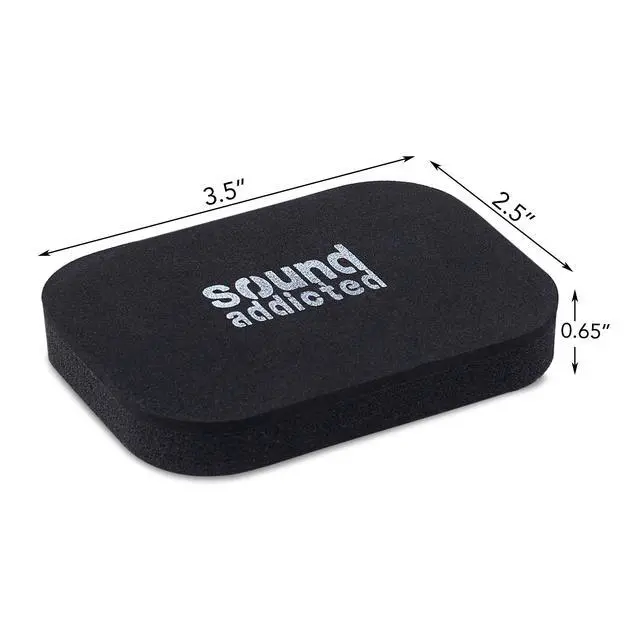 Alt view image 3 of 7 - Isolation Pads for Soundbar - Anti Vibrations Foam Pads Feet (4Pack) 3.5'' x 2.5'' x 0.65'' Suitable for Most Soundbars - BarPads (Rectangle)