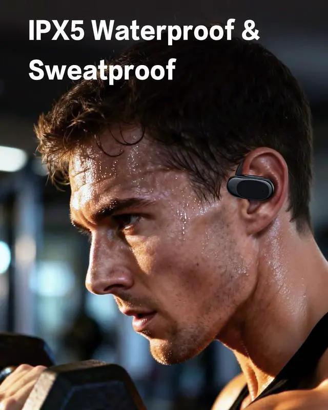 Alt view image 7 of 7 - O3 Open-Ear Wireless Headphones Bluetooth Earbuds, Powerful 13mm Drivers, Customized EQ via App, Secure Adjustable Ear Hooks, Ultra-Lightweight Comfort, Ai-Enhanced Clear Calls -Black