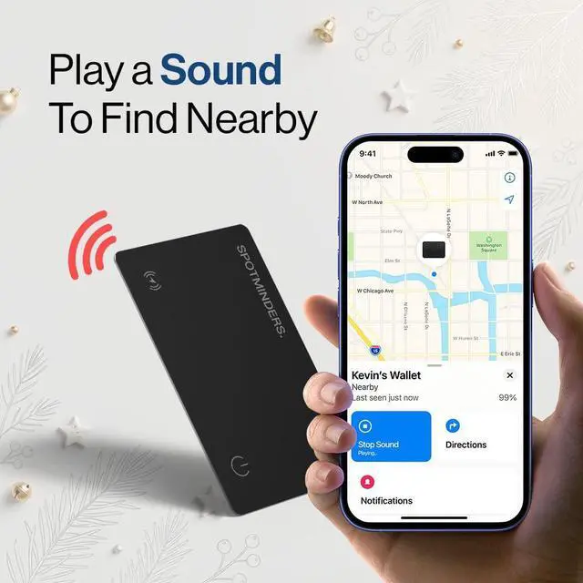 Alt view image 7 of 7 - Spotminders 3-Pack Travel Bundle - Works with Apple Find My Tracking Card for Wallet 0.07in Slim Item Finder