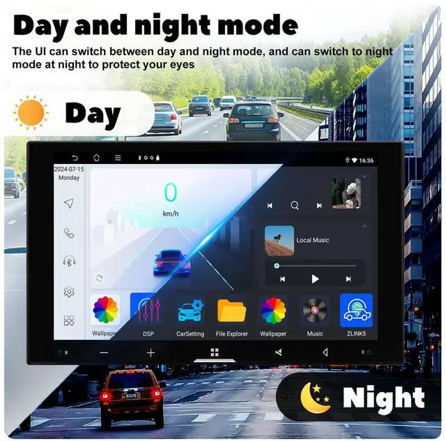 Alt view image 3 of 6 - 4+64GB 7 Inch QLED Car Stereo for Toyota 4Runner 1996-2002 CarPlay | Included Harness Supports Factory JBL and non-JBL Audio, Android Auto, Bluetooth, GPS, DSP 32EQ and 1080P backup camera