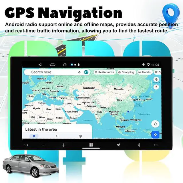 Alt view image 6 of 6 - 4+64GB 7 Inch QLED Car Stereo for Toyota 4Runner 1996-2002 CarPlay | Included Harness Supports Factory JBL and non-JBL Audio, Android Auto, Bluetooth, GPS, DSP 32EQ and 1080P backup camera