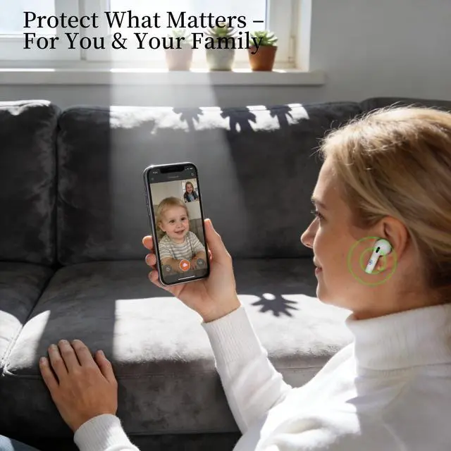 Alt view image 5 of 7 - EMF Blocker for Headphones Lab Tested EMF Shield Sticker for AirPods, Wireless Earbuds (5mm-8mm Size Fit) Reduce Electromagnetic Wave from Cell Phone & Devices, Made in USA (White, 1 Pair)