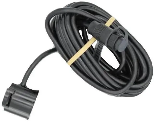 Main image of 000-14886-001 9-Pin Shoot-Thru Hull M/H Chirp Transducer - No Temp, Black