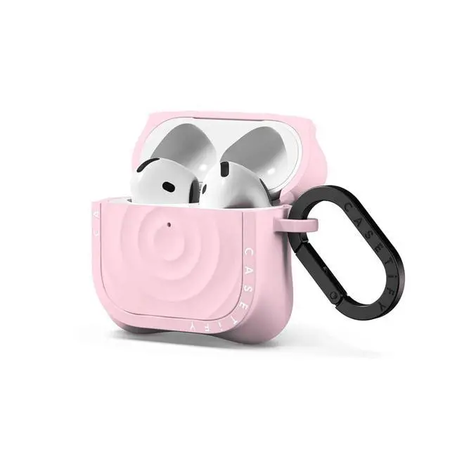 Alt view image 3 of 3 - Ripple Airpods (4th Gen) Case with Ring - Primrose Pink