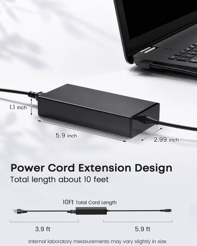 Alt view image 3 of 6 - 135W Charger Fit for Acer Nitro 5 V15 V16 PA-1131-16 PA-1131-26 | Compatible Nitro Gaming AN515, ANV15-41, ANV15-51, ANV16-72, 19V 7.1A, AC Adapter ADP-135KB T, ADP-135NB B Power Supply