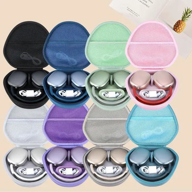Alt view image 2 of 7 - Hard Case Replacement for Apple Airpods Max Over-Ear Headphones | Hard Shell Shockproof, Portable Headphone Storage, Mesh Bag Organizer, Lightweight Travel
