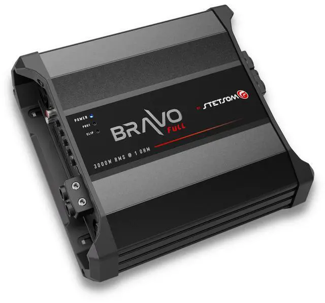 Alt view image 2 of 7 - Bravo Full 3000 1 Ohm Mono Car Amplifier, 3000.1 3K Watts RMS, 1 Stable Car Audio, HD Sound Quality, 3000x1, Crossover & Bass Boost, Car Stereo Speaker Subwoofer MD, Smart Coolers
