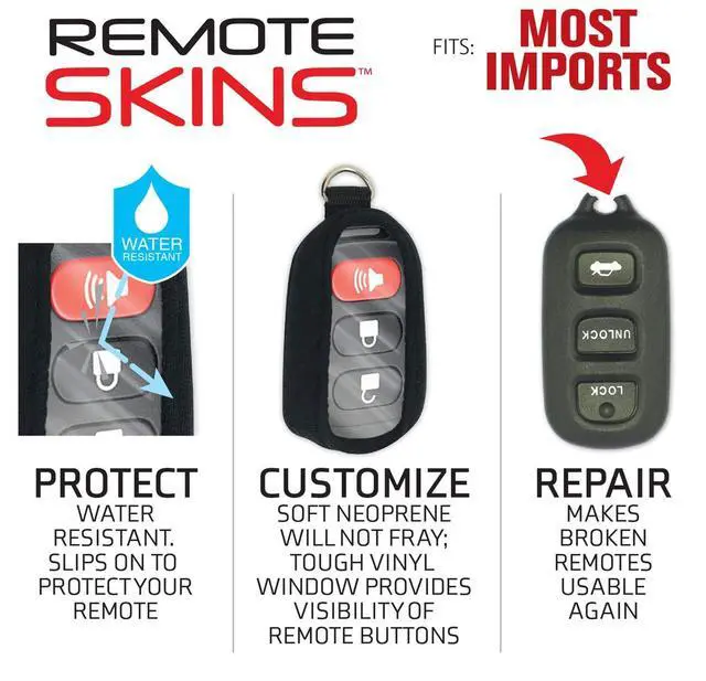 Alt view image 5 of 7 - Flexible Remote Skin, Universal, 1 Pack (49001), Black