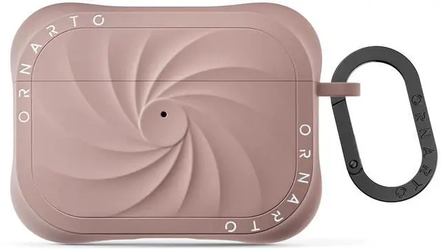 Main image of Vortuxe for AirPods Pro 3 Case, Liquid Silicone, Latte | Velvety Soft Touch, 2X MIL-STD Drop Protection, Elevated Corner Design, Sleek Vortex Pattern, LED Visible, Carabiner Included