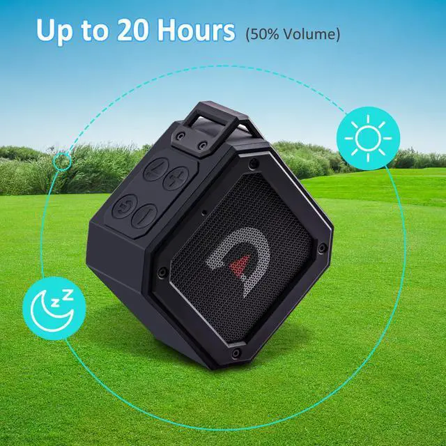 Alt view image 6 of 7 - Golf Cart Bluetooth Speaker Magnetic Portable Wireless Speaker with Loud Stereo Sound Bass Boost 20 Hours Play IPX7 Waterproof TWS & SD Card Function Golf Cart Accessories Golf Gifts(Storage Case)