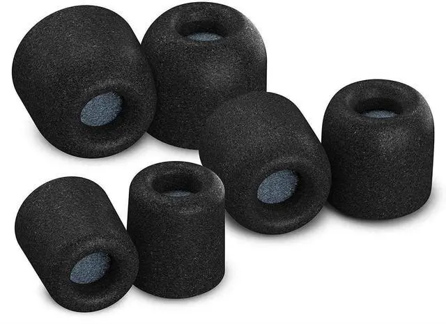 Main image of Memory Foam Replacement Ear Tips, Black (S/M/L) (3 Pairs) | For Beats Powerbeats Pro, Beats Flex, Beats X, Powerbeats 1, 2, 3, Ultimate Comfort, Secure Fit, Superior Noise Isolation