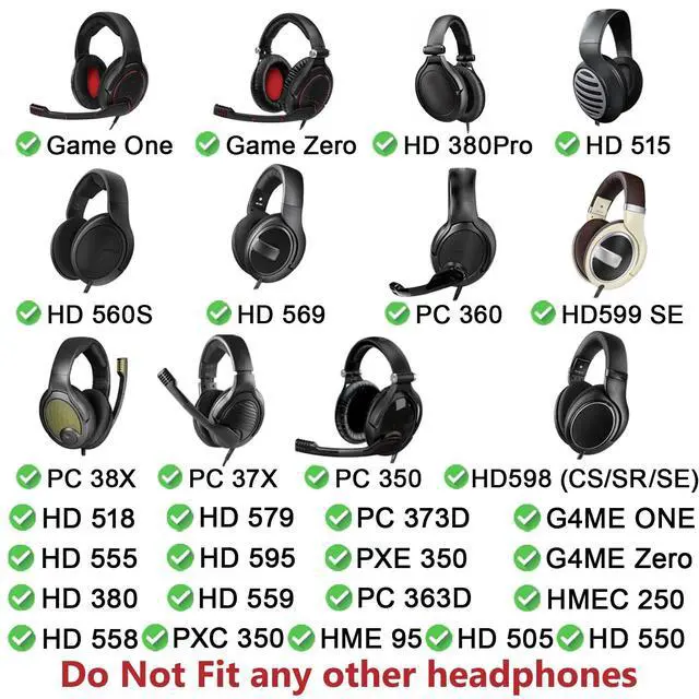 Alt view image 2 of 7 - Cooling Earpads for Sennheiser HD560S/HD598/PXC350 - Black | for HD599/HD598/PXC350/HD595/HD569/HD560S/Game Zero/G4ME Zero/PC37X/PC38X/PC350/PXE350/PC360/HD380 Headphones