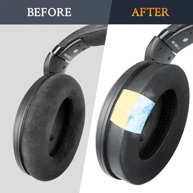 Alt view image 3 of 7 - Cooling Earpads for Sennheiser HD560S/HD598/PXC350 - Black | for HD599/HD598/PXC350/HD595/HD569/HD560S/Game Zero/G4ME Zero/PC37X/PC38X/PC350/PXE350/PC360/HD380 Headphones