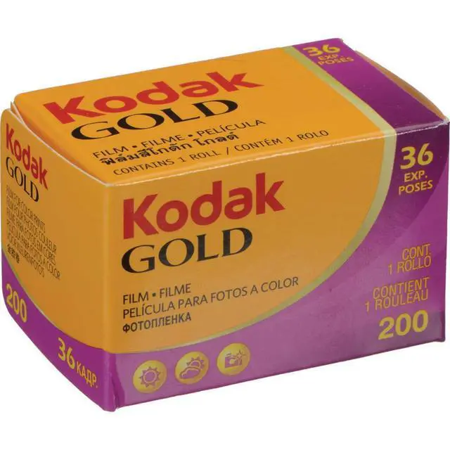 Alt view image 2 of 2 - Kodacolor Gold 200 35mm Color Negative Roll Film, 200 ISO, 36 Exposure, 5-Pack