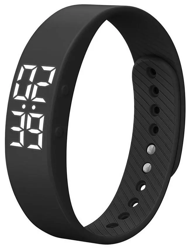 Main image of Vibrating Silent Alarm Wrist Watch,Heavy Sleepers & Deaf Adults (Black) | Wake Band Wrist Watch Silent Vibration Bracelet, 3D Step Counting, Calorie Detection, Silent Alarm, Precise Timing