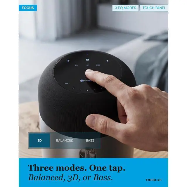 Alt view image 4 of 7 - HD-360-Pro Portable Bluetooth Speaker, 360° 90W NFC | 5 drivers + subwoofer, 8 bass radiators, 22H battery, 3 EQ modes, TWS stereo pair, touch panel, AUX, USB-C