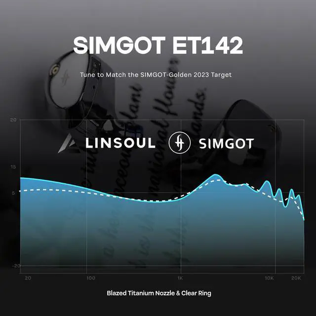 Alt view image 7 of 7 - SIMGOT ET142 1 Planar + 1 PZT Hybrid Driver IEM Gaming Earbuds | with CNC Machined Alloy Shell, Replaceable Tuning Nozzles, Silver-Plated OFC In Ear Monitor Cable for Musician Audiophile