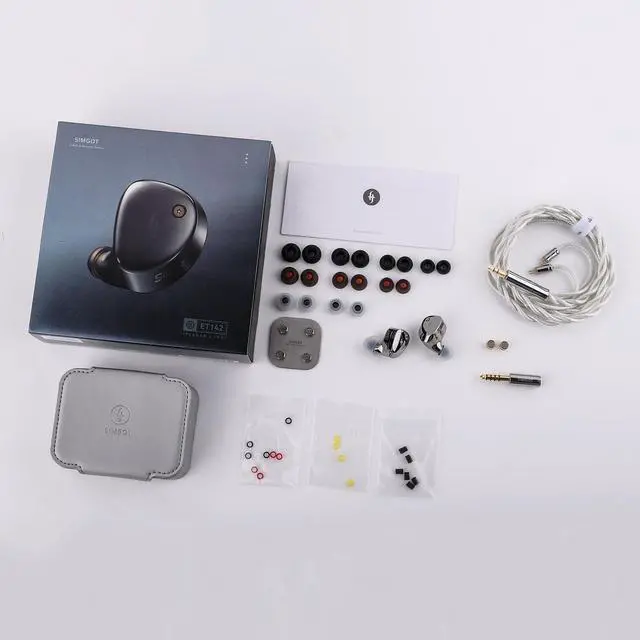 Alt view image 6 of 7 - SIMGOT ET142 1 Planar + 1 PZT Hybrid Driver IEM Gaming Earbuds | with CNC Machined Alloy Shell, Replaceable Tuning Nozzles, Silver-Plated OFC In Ear Monitor Cable for Musician Audiophile