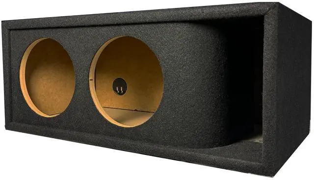 Main image of Dual 12 Inch Subwoofer Box Kerf Ported Subwoofer Enclosure Low-Tuned Car Audio Bass Box Pro Series Made in USA