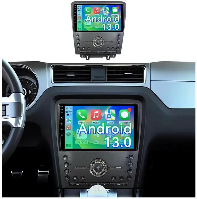 Main image of Android 13 Car Stereo Radio Compatible with Ford Mustang 2010 2011 2012 2013 2014,10 Inch Touchscreen Support Wireless CarPlay Android Auto/GPS/WiFi/Bluetooth/Mirror Link/Backup Camera