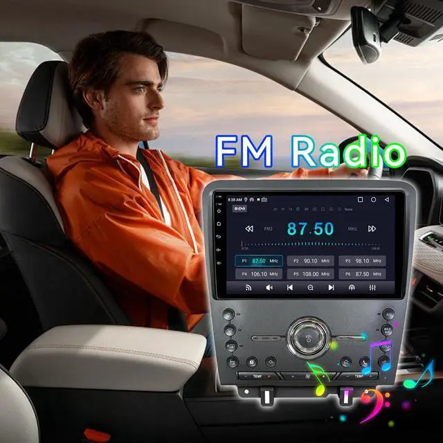 Alt view image 6 of 7 - Android 13 Car Stereo Radio Compatible with Ford Mustang 2010 2011 2012 2013 2014,10 Inch Touchscreen Support Wireless CarPlay Android Auto/GPS/WiFi/Bluetooth/Mirror Link/Backup Camera